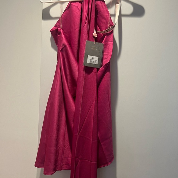 House of CB Pink Aida Hot Pink Mini Dress - Picture 4 of 4